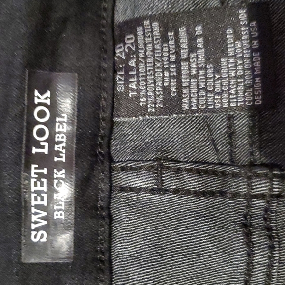 JEANS Sweet Look Black Label FRINGE jeans sz 20 NEW - Picture 3 of 13